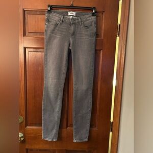 PAIGE  Verdugo Ultra Skinny gray soft denim jeans. Size 27. 30” inseam. GUC